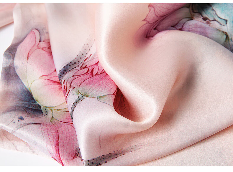 Hangsifu Silk Mulberry Silk Suzhou Embroidery Scarf, Flower Pattern Gift Box, Shawl, Outer Wear, Birthday Gift for Mom, High-End Mid-Autumn Festival Present 34