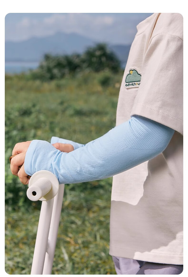 Niduoxiong Children's Ice Sleeves, Sun Protection Baby Arm Covers, Boys And Girls Summer UV-Resistant Sleeve Protectors, Breathable Arm Guards 16
