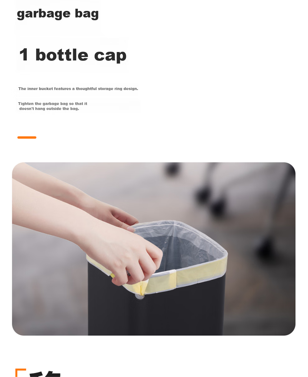 EKO Lidless Trash Can, 10L, Sand Steel, Large Size for Home Kitchen Bathroom, Stainless Steel Wastebasket, Recommended by Zhang Ruoyun, Model 9084 9