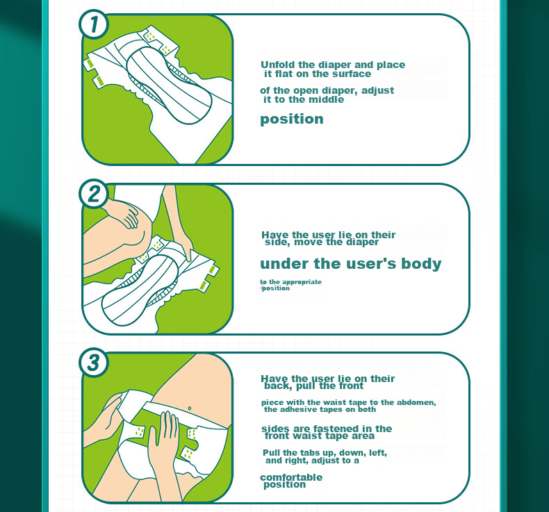 Kangfurui Adult Diapers, 10 Pieces (Size: 605*330mm), Elderly Incontinence Pads, Maternity Care Pads, Comfort Pads 22