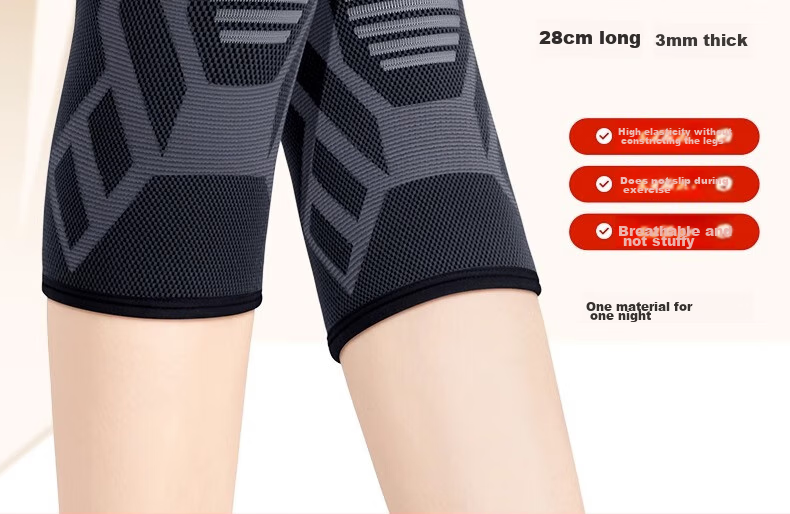 Panapopo Graphene Self-Heating Knee Pads, Warm, for Cold Legs And Arthritis, Middle-Aged And Elderly, Autumn And Winter Cold Protection, for Men And Women, Sports Use 2