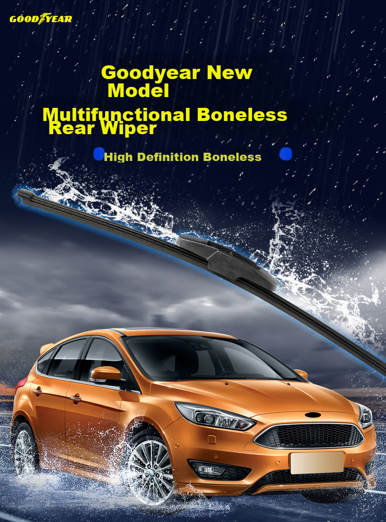 Goodyear Rear Wiper Blade, Ford New Focus 2012-2018 Hatchback Original Factory Rear Window Car Wiper F12 Single Piece 2