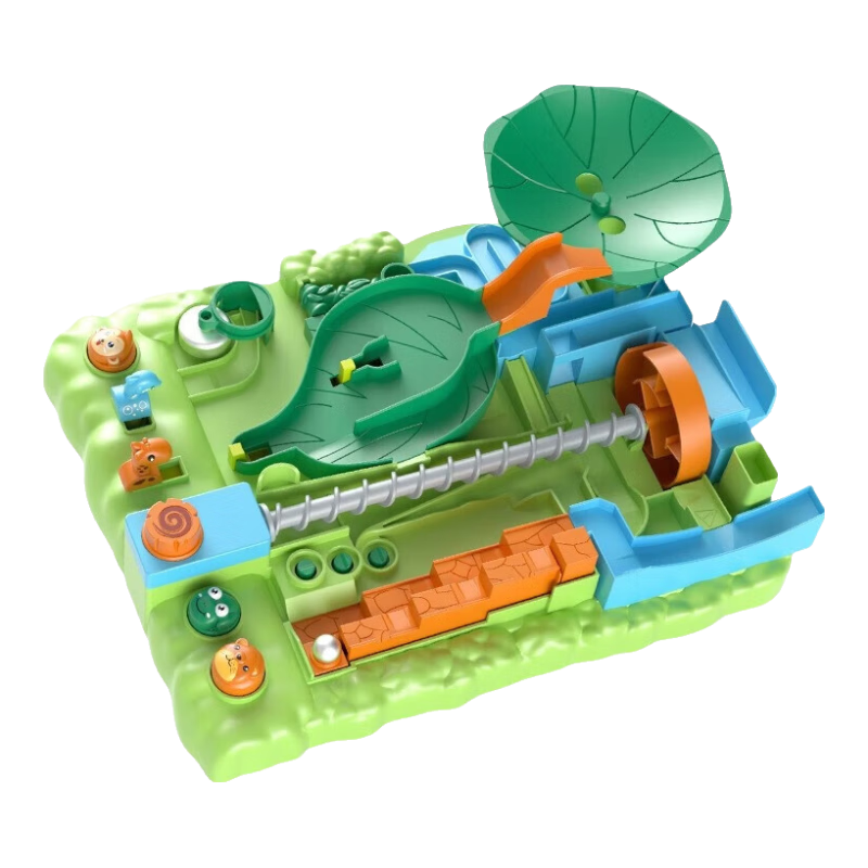 Mama Treasure Twin Baby Children's Day Birthday Toy for Boys and Girls Ages 3-14 Jungle Adventure Building Blocks Educational Toy with 8 Small Balls