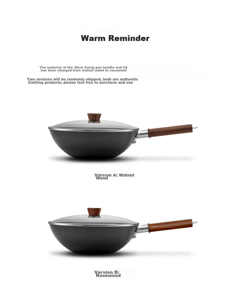 ZWILLING Iron Wok Stir-Fry Pan Flat Bottom Non-Coated Chinese-Style Compatible with Induction And Gas Stoves Dragon Iron Wok Dragon32cm 19