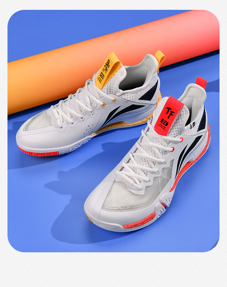 Li-Ning Badminton Shoes for Men And Women, II Ground-Flying 2 PRO Professional Competition Badminton Shoes, Black/standard White, Size 37 13