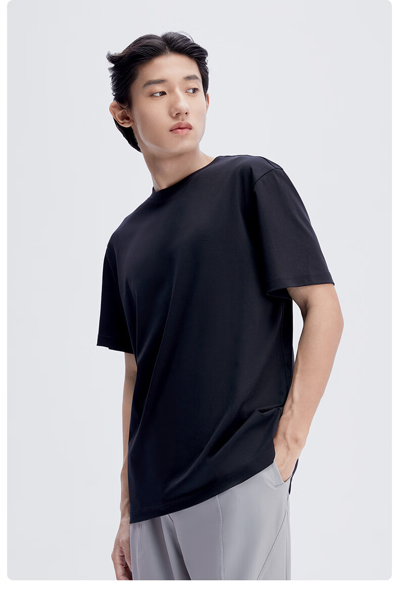 MiiOW Unisex T-Shirt, Liquid Ammonia Pure Cotton, White Short-Sleeve Round Neck, Thin Casual Sporty Base Layer 14