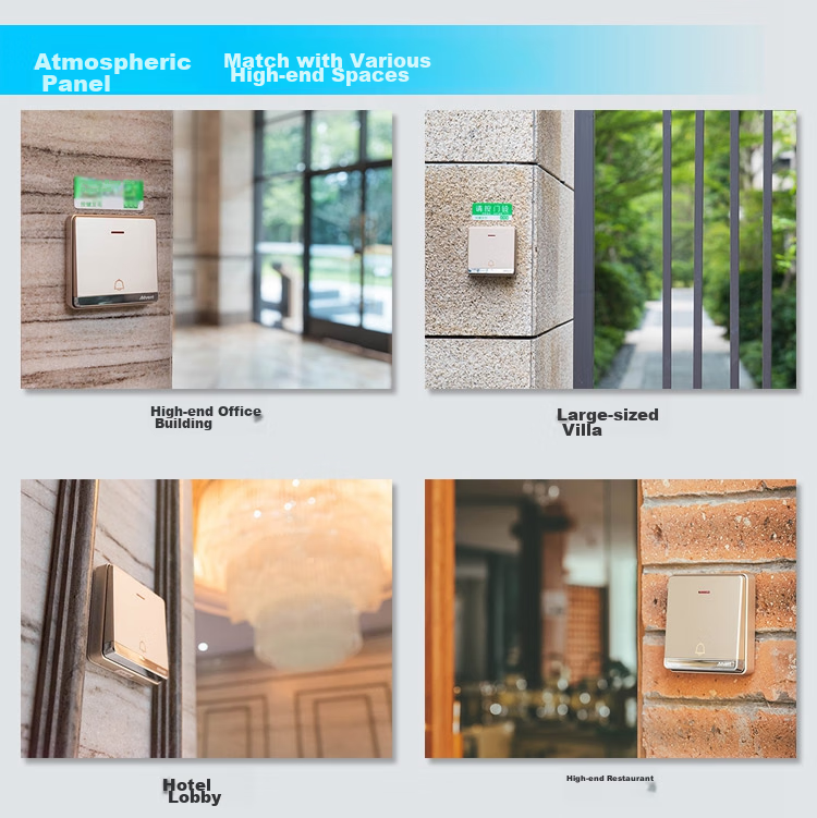 Advent F86-681PR Doorbell, Self-Powered Wireless Doorbell, Waterproof Household Call Butto 4
