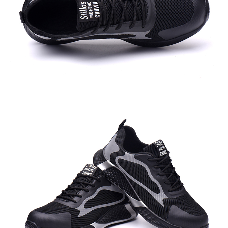 LAOGUANJIA Men's Safety Shoes, Breathable Steel Toe, Anti-Smashing, Puncture-Resistant Work Functional Safety Shoes, Comfortable And Lightweight LA203 Size 44 14