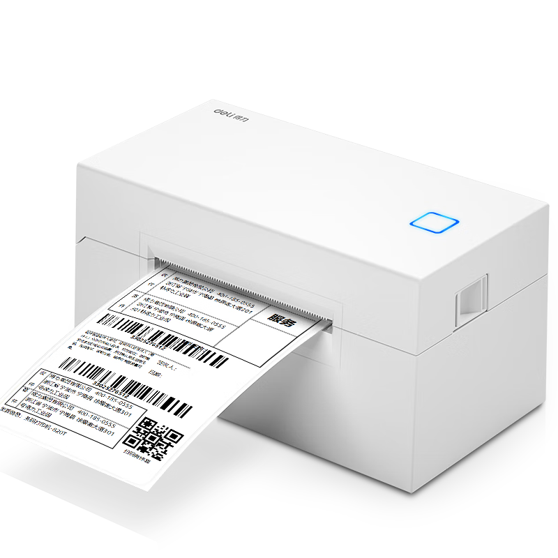 Deli DL-760DW Express Printer, High-Speed Warehouse Logistics Shipping Label Printer, Single-Part Label, E-Commerce Commercial Office Use, Self-Adhesive Barcode Thermal Label Printer, Mobile Bluetooth Versio
