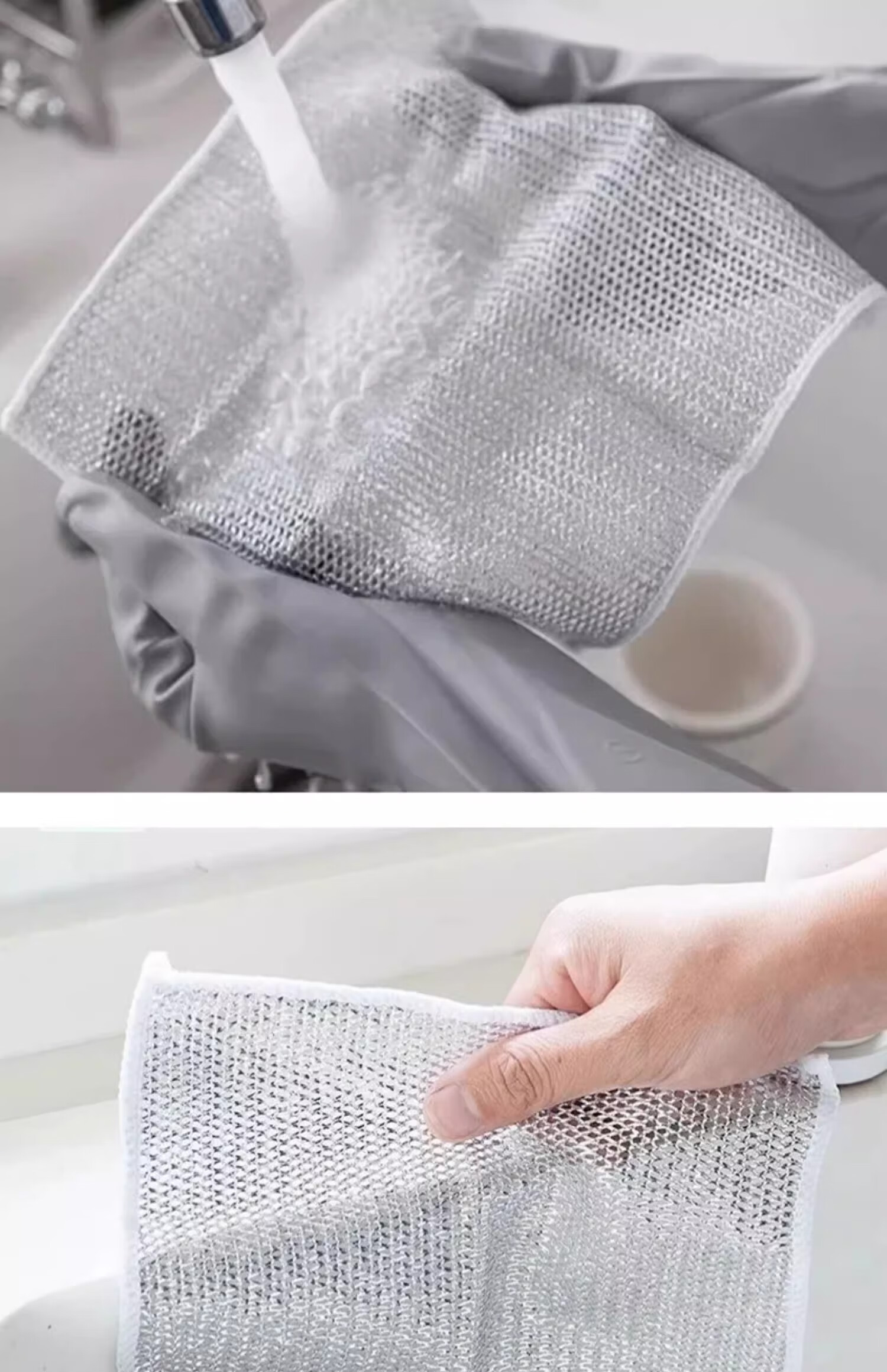 CHUSHE Coffee Machine Cleaning Cloth, 30*30cm, 3 Pieces, Waffle Pattern, Dual-Use for Machine And Towel, Cleaning Cloth, Microfiber Fabric 7