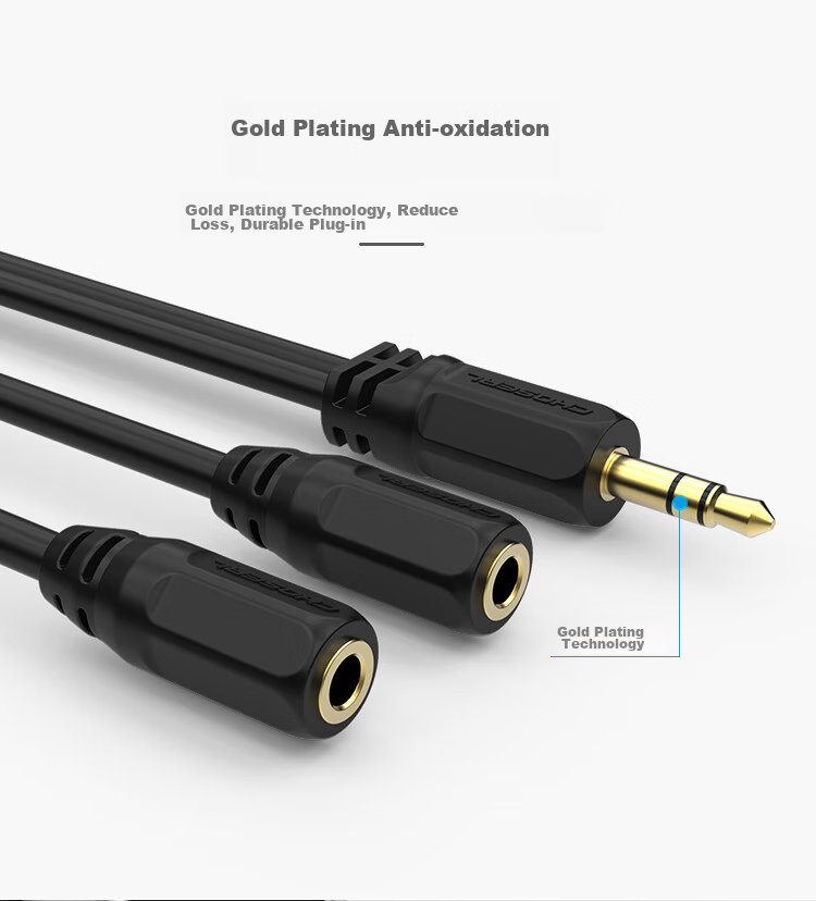 CHOOSEAL (CHOSEAL) 3.5mm Audio Cable, Couples Headphone Cable, AUX Stereo Splitter, Mobile Phone Audio Adapter Connection Cable, 0.2 Meters, QS3014T0D2 7