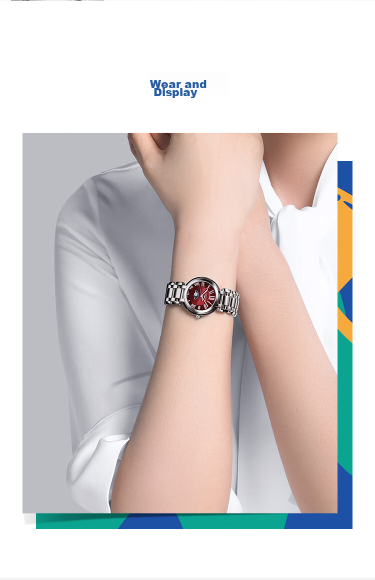 LONGINES Swiss Watch, Heart Moon Series, Women's Steel Strap Quartz Watch L81154926 7