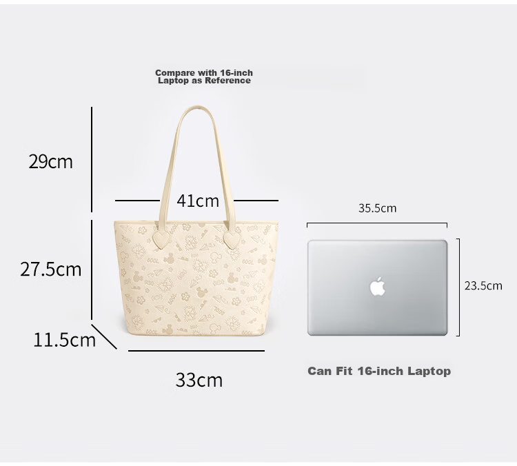 AILUXI Lightweight Versatile Large-Capacity Handbag, Women's Bag, Student Laptop Tote Bag, Commuter Shoulder Bag, Handheld Bag for National Day Outings 15