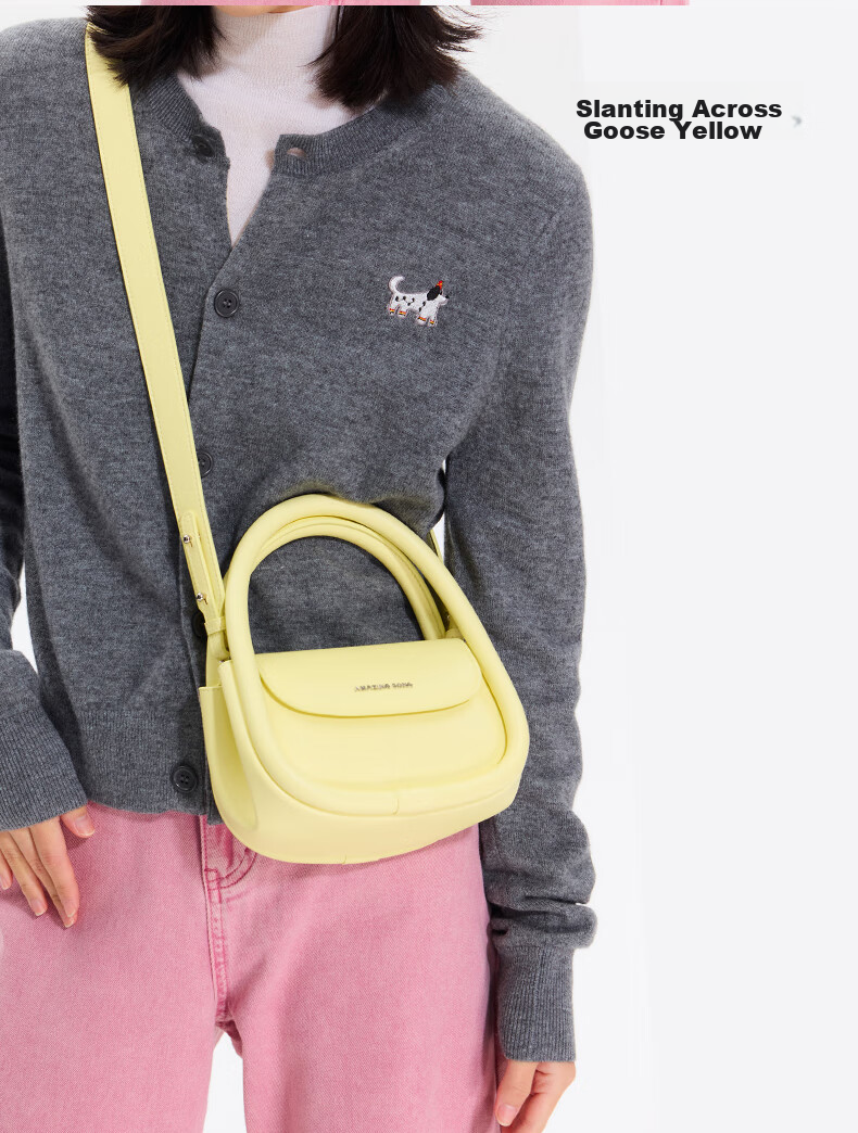 AMAZING SONG Soft European Bag Medium Size Shoulder Crossbody Bag Fashionable Cowhide Work Commute High-End Handbag Small Purse Birthday Gift 6