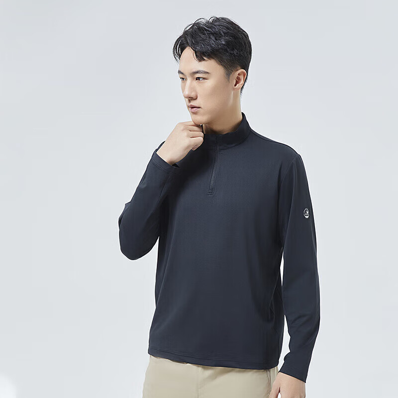 SCALER Outdoor Long-Sleeve T-Shirt for Men, Spring And Summer New Arrival, Ice Rainbow Silk, Moisture-Wicking, Quick-Drying, Simple Running Sports Top for Women