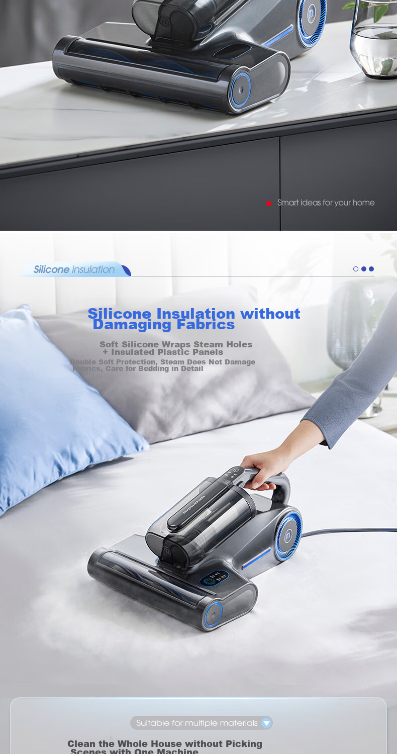 Morphyrichards Steam Mite Remover for Bed And Home Use, Baby Mite Remover, Ultrasonic High-Temperature Steam 100% Mite Removal Vacuum Cleaner, High-Temperature Ironing Machine, Powerful Mite Removal Machine MR3102 11