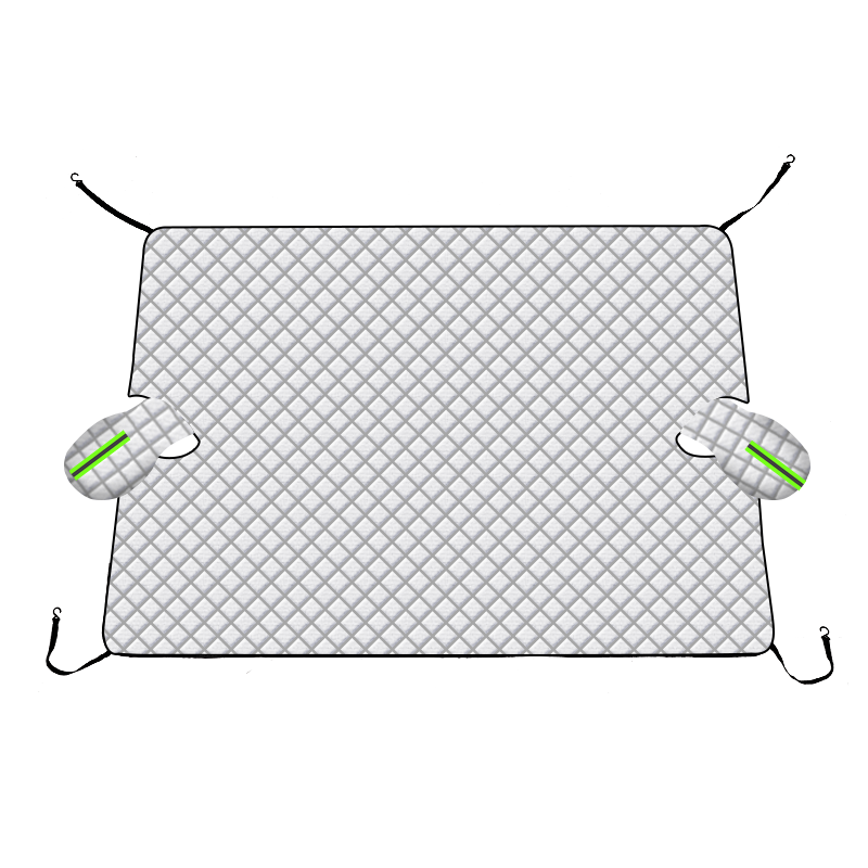 CarSetCity Car Sunshade, Front Windshield Sunshade, Window Sun Protection, Snow Dust Prevention, Leaf Shield, All-Season Use, Enlarged Windproof Strap