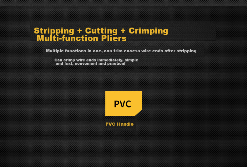 Deli 4/6/8P Three-In Network Crimping Pliers, Crystal Connector Crimping Pliers, Wire Stripping Pliers, Network Cable Pliers 6