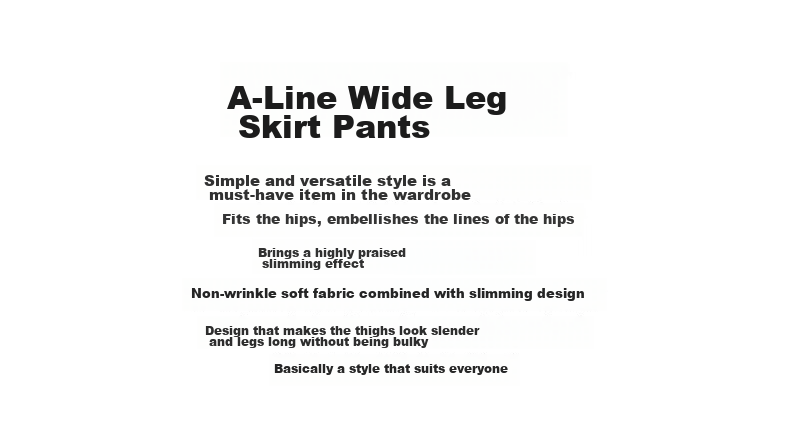 FitonTon Yamamoto Workwear Skirt Pants for Women, 2025 Popular High-Waist A-Line Bodycon Skirt Wide-Leg Trousers for Wome 2