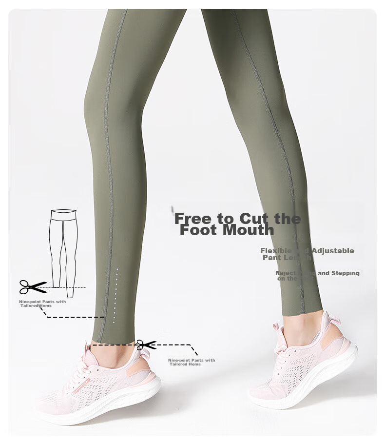 CAMEL High-Waisted Seamless Women's Tight Yoga Running Fitness Pants Y1W140L624A5, Sea Cypress Green, M 9