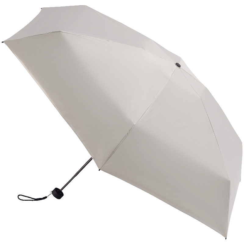 Obsu Japanese Carbon Fiber Five-Fold Sun Umbrella, UV Protection, Dual-Use for Rain And Shine, Portable, Gray, Carbon Five-Fold