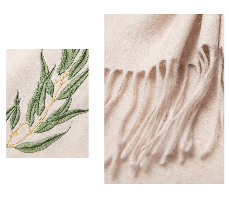 Shanghaigushi 100% Wool Scarf Gift Box, Winter Warmth, Embroidered Neckwear for Men And Women, Birthday Gift for Mom Or Teacher, National Day Present 26