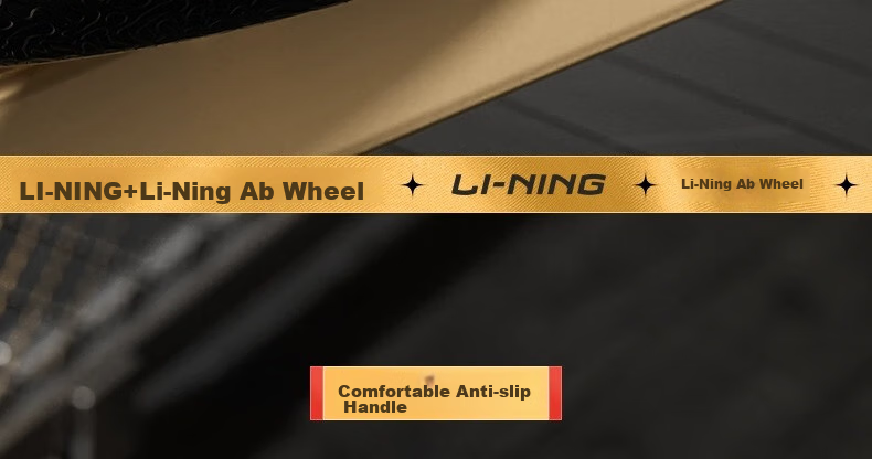 Li-Ning Ab Wheel, Abdominal Muscle Roller, Fitness Equipment for Abdominal Exercises, Double Wheel Training Device for Abdominal Fat Reduction, Men's Equipment 23