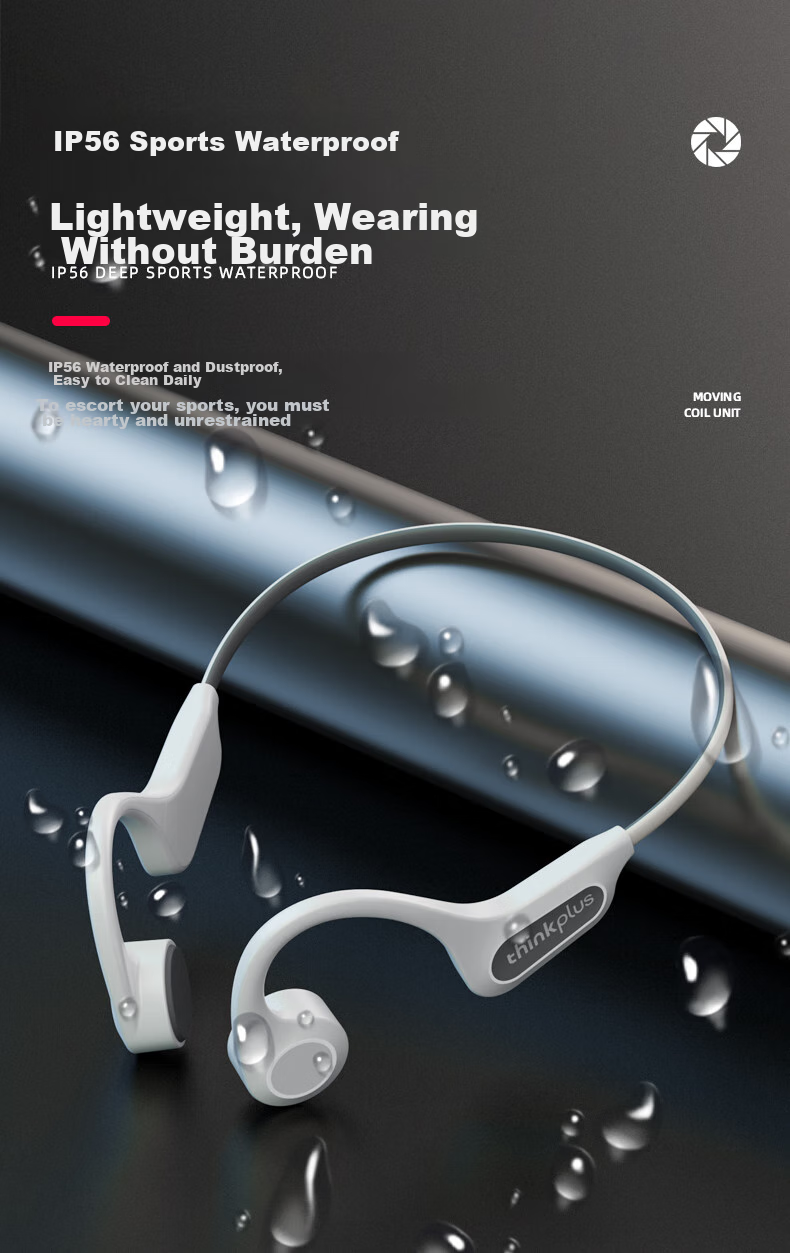Lenovo X15 PLUS Black New Upgrade Bluetooth Sports Earphones Over-Ear Long Battery Life Lossless Sound 14.2mm Large Driver Noise Cancelling 6