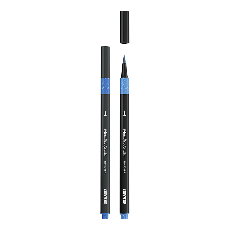 Aiersi IERS501 Round-Tip Metal Pen, 18-Color Set, Colorful Markers for Journal Decoration, Graffiti, Art Sketching, And Watercolor Painting