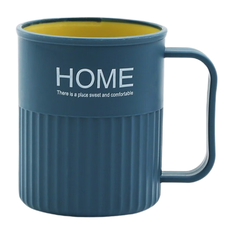 JAJALIN Simple Toiletry Cup, Toothbrush Holder, Thickened Tooth Mug, Brushing Cup, Nordic-Style Plastic Cup, Single Pack