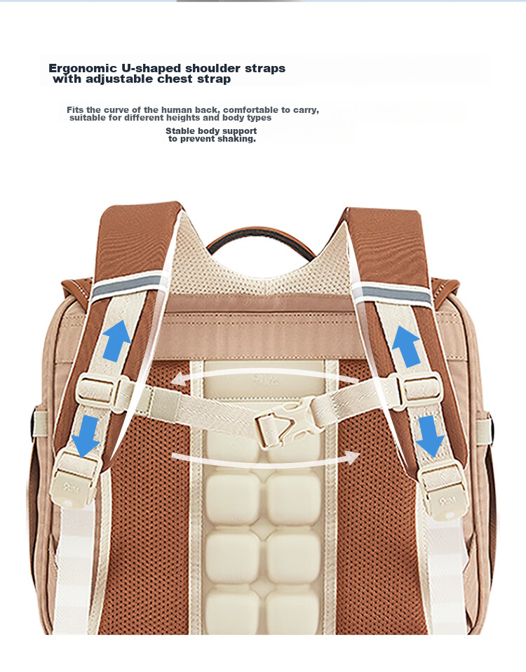 9UM Schoolbag for Primary School Students Grades 1-4, Boys And Girls, Safety Airbag, Children's Load-Reducing Cambridge Bag U2180 Bordeaux Red 7