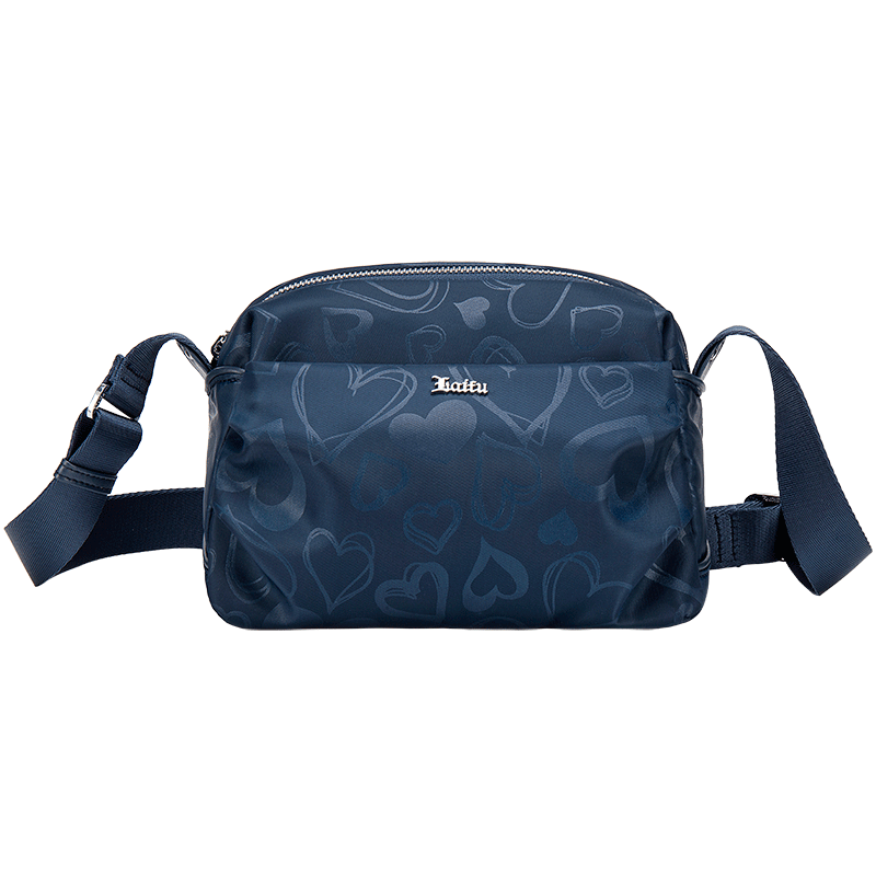 Laifu Shoulder Bag, Large Capacity Pillow Bag, Middle-Aged Women's Canvas Heart-Shaped Crossbody Bag, Birthday Gift