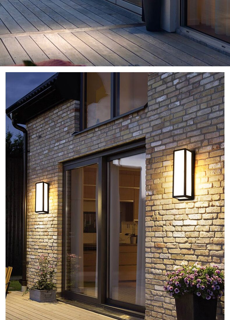 ZIDENG Outdoor Waterproof Wall Light Villa Lighting New Chinese Style Courtyard Decorative Simple Outdoor Corridor Balcony Wall Lamp 15