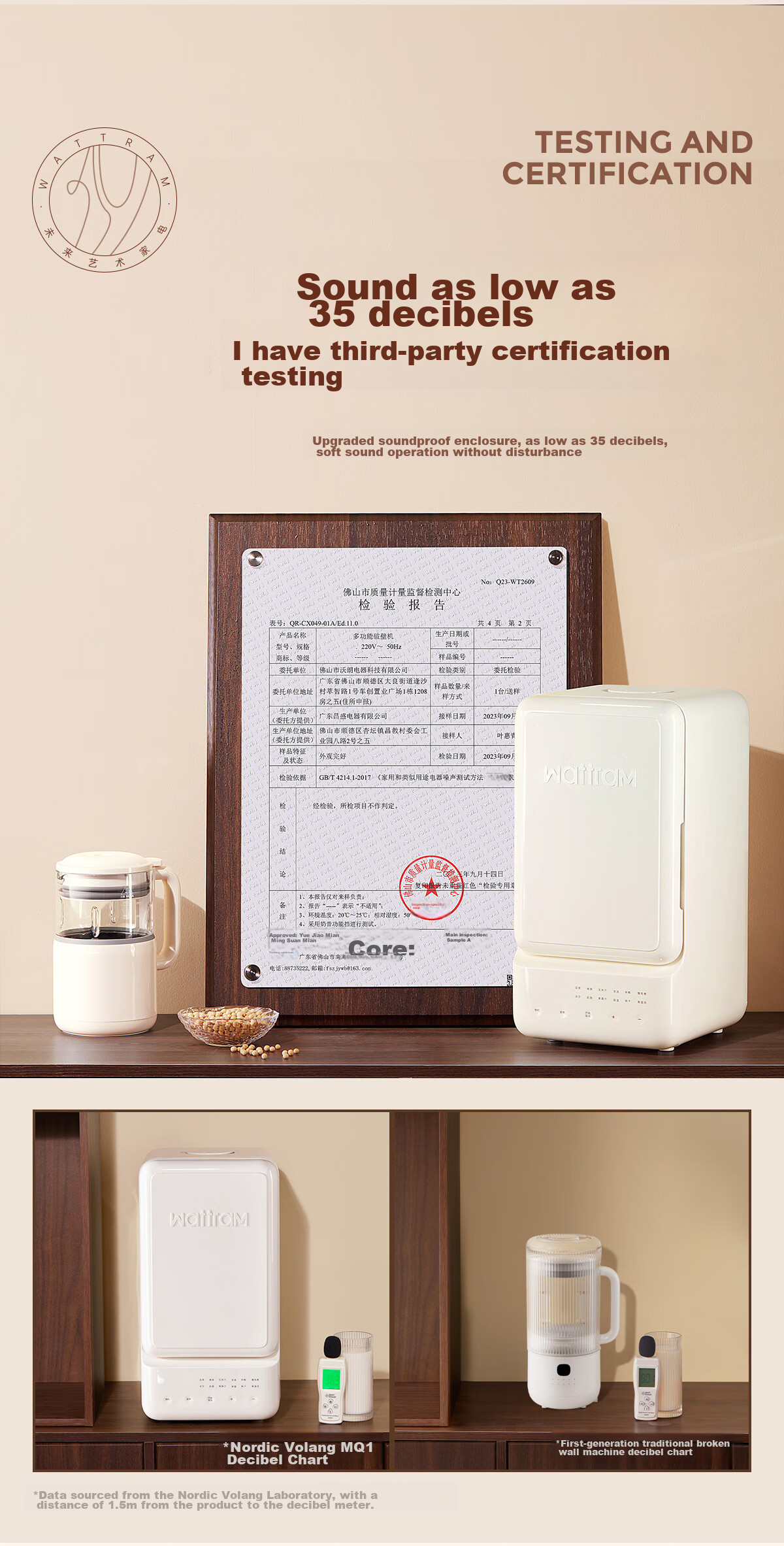 Beiouwolang Mini Refrigerator Blender Soy Milk Maker Quiet Operation Home Use Food Processor Heating Fully Automatic Juicer Multi-Functional Easy-To Cereal Health Supplement Machine M1 8