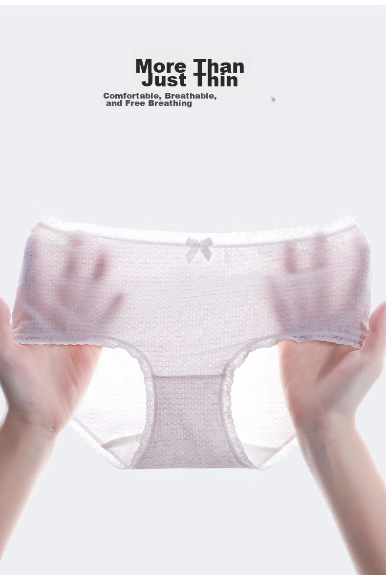Hzasz Children's Underwear, Girls' Triangle Panties, Pure Cotton Crotch, Antibacterial, for Older Children 6-12 Years Old, Puberty Underpants 2