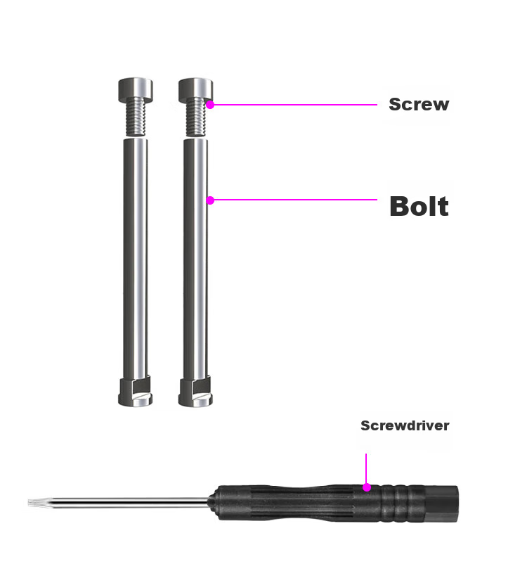 Freeson Compatible with Huawei Children's Watch 5/4 Pro Strap Accessories Installation Tool, Strap Screw Rod, Raw Ear Screw Cap Connecting Rod [2 Screw Rods + Disassembly Tool] 4
