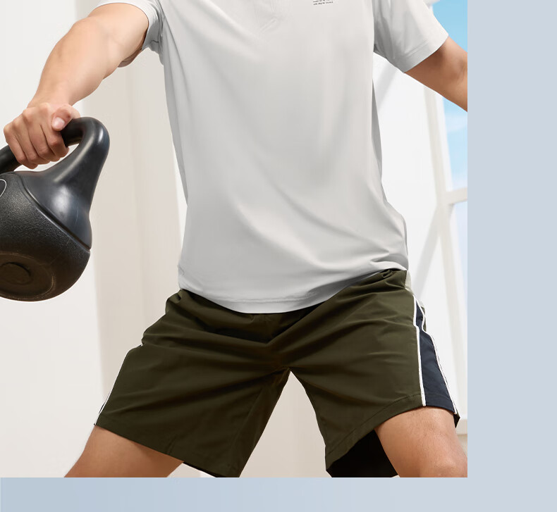 361° Men's Short Sleeve T-Shirt Spring Summer Polo Shirt Sportswear Fitness Loose Ice Silk Sun Protection 652524103D-6 44