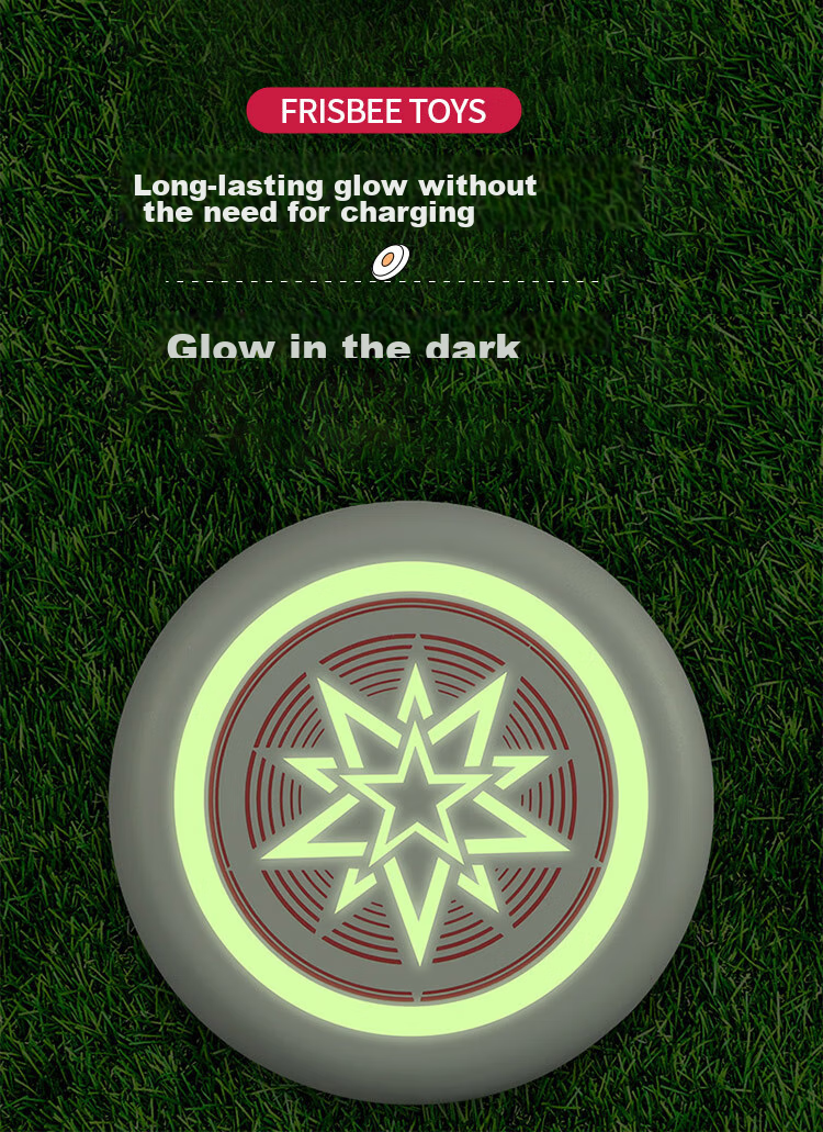Martin Brother Children's Outdoor Toy Soft Frisbee with Glow-In Design, Youth Frisbee Toy for Boys And Girls, Birthday Gift 2