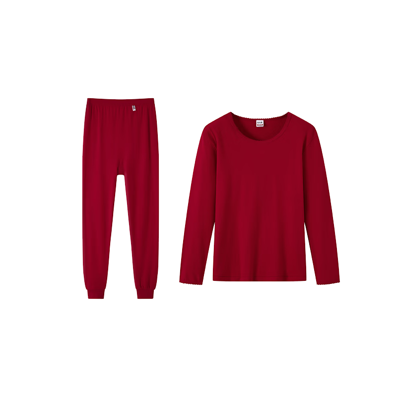 Yiershuang [100% Pure Cotton] Women's Thermal Underwear Set, Anti-Static Full Cotton Autumn Top And Pants, Cotton Sweater And Trousers