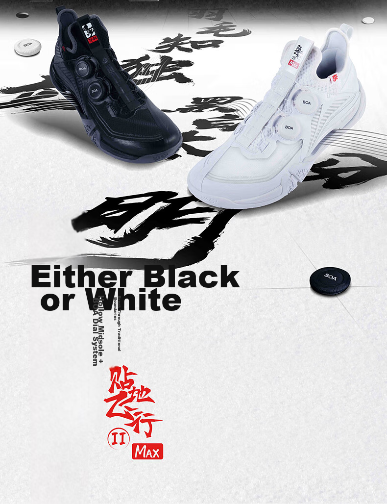 LI-NING Flying on the Ground 2MAX Professional Stable Shock Absorption Badminton Shoes Black Size 45 4