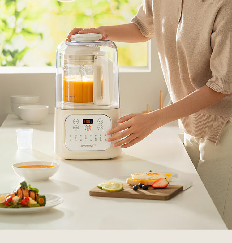 Joyoung Home Use 1.2L Programmable Blender Soy Milk Maker with One-Button Cleaning High-Speed Blender L12-P199 12