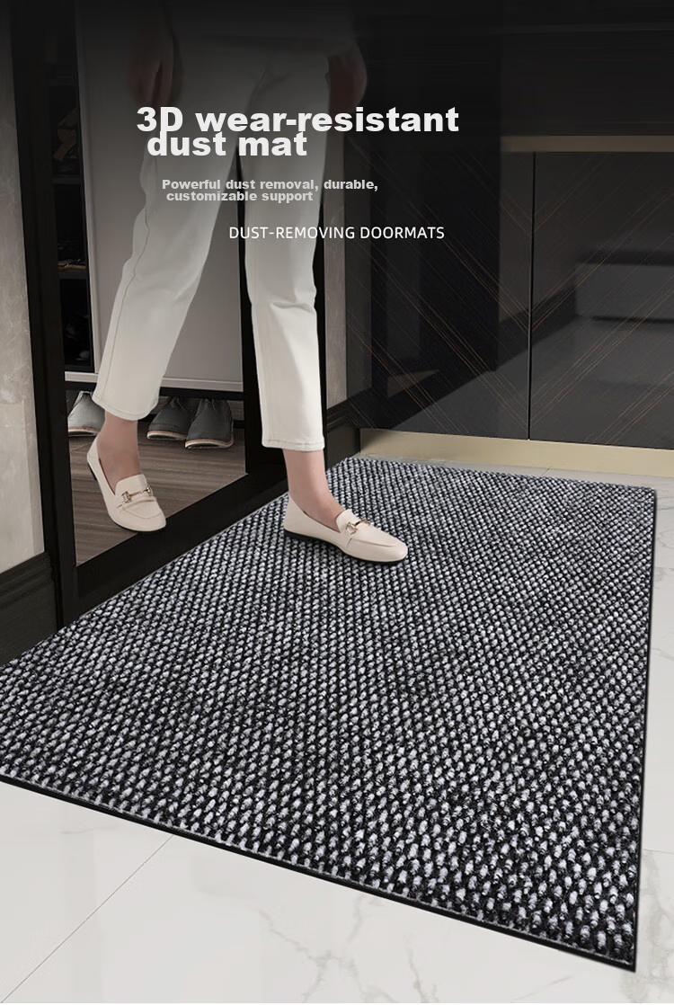 Huaxu Home Floor Mat, Doormat, Entrance Mat, Dirt Scraper, Dust Remover, Wear-Resistant, Non-Slip, Brown, 60*90cm 1