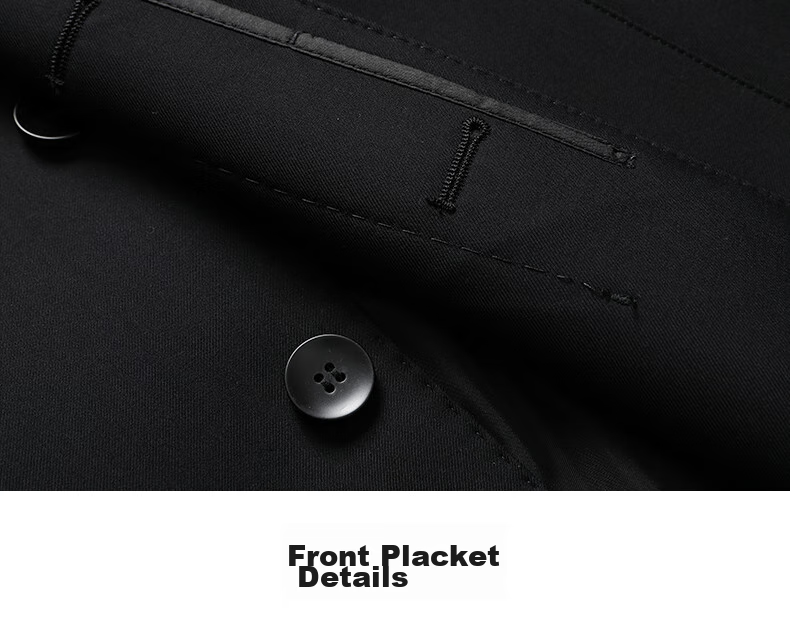 FIRS [Extended Over-Knee] Trench Coat for Men, Spring And Autumn Mid-Length Lapel Executive Overcoat, Business Casual Coat, Men's Outerwear 13