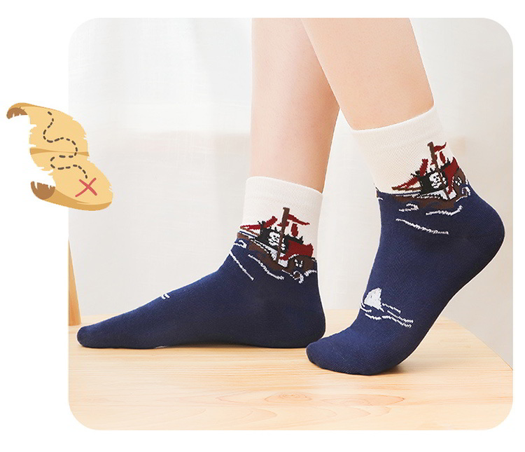 LangSha Children's Socks for Boys, Spring And Summer Cotton Socks, Comfortable Breathable Casual Sports Socks for Boys, Small to Big Kids Mid-Calf Socks 15