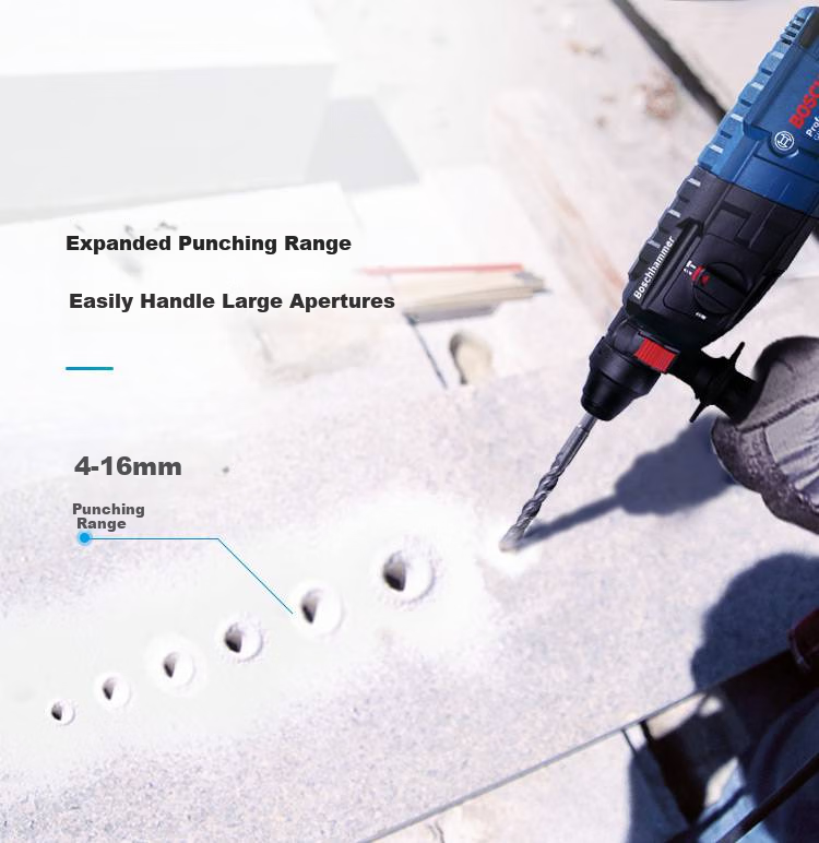 BOSCH Electric Hammer And Drill, Lightweight 2kg Class, Multi-Purpose One Machine with Four Holes, 5 Series Dust Collection Cover Set, GBH 2-24 DRE 9