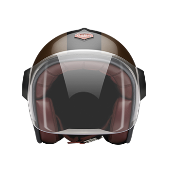 ruby复古头盔组合拆卸男女摩托车夏季哈雷四季通用电瓶车机车安全帽