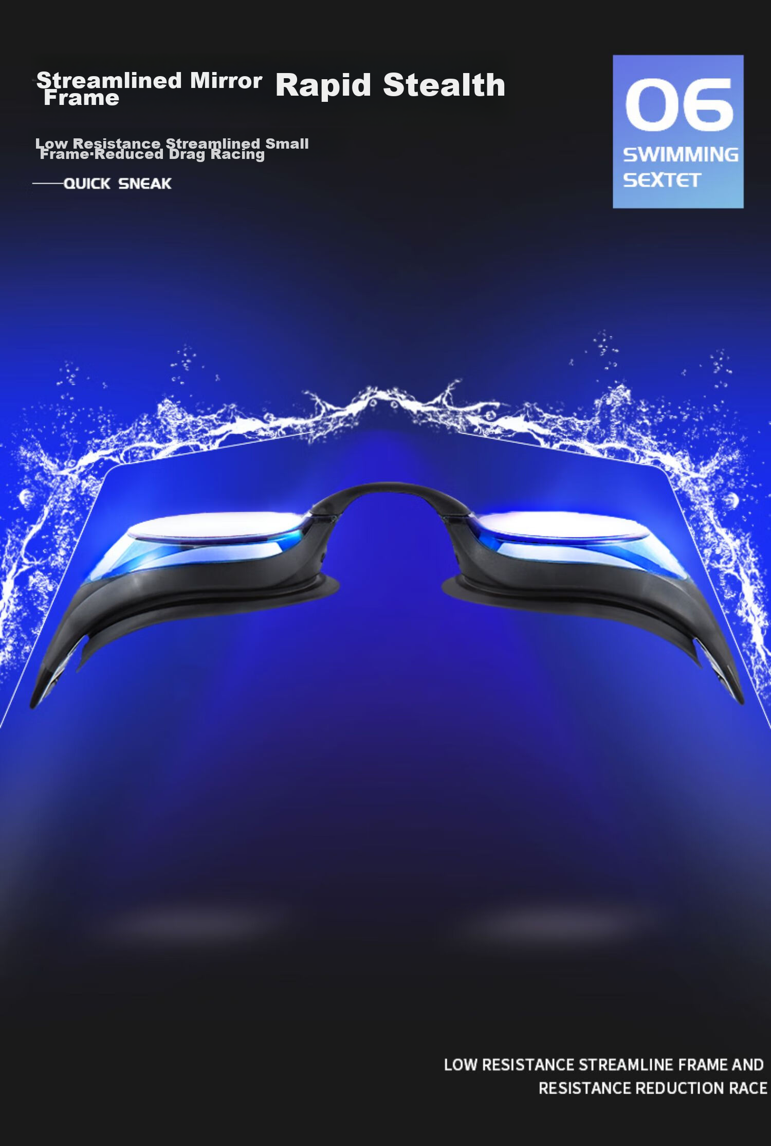 View Competitive Swimming Goggles for Men And Women, High-Definition Anti-Fog Waterproof Professional Anti-Pinch Diving Equipment 6
