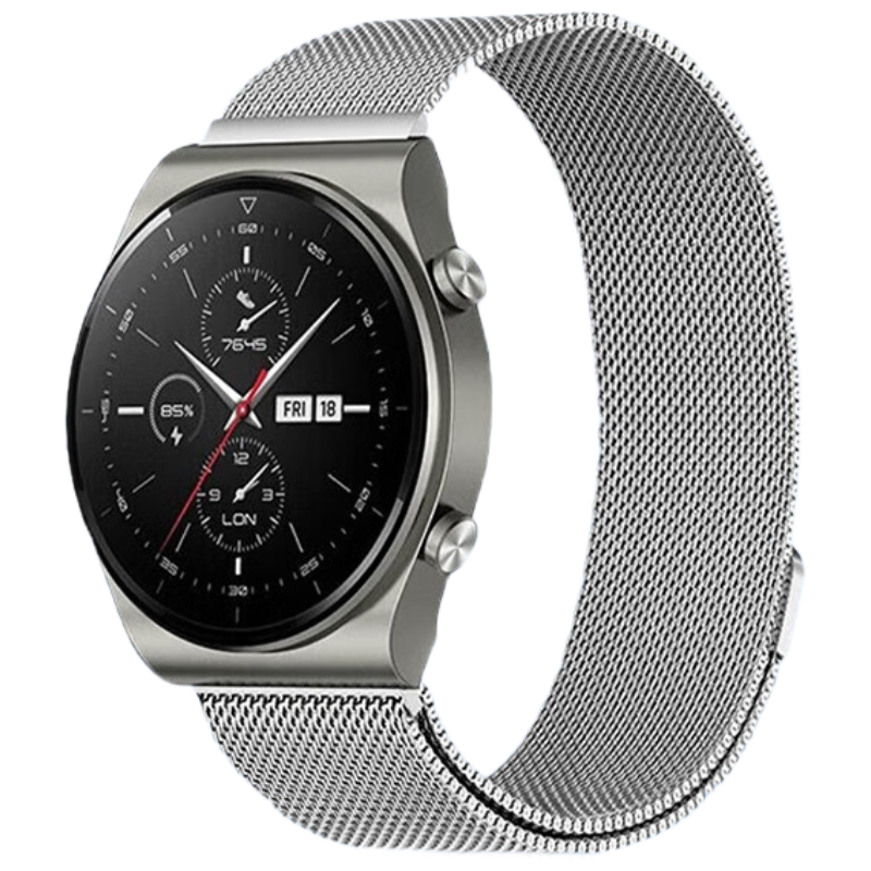 CHENSONG Compatible with Xiaomi Watch S5/5/S4/S1Pro/S2/S3/S4 Sport, Color Sports Version/color2, Magnetic Milanese Silver Strap