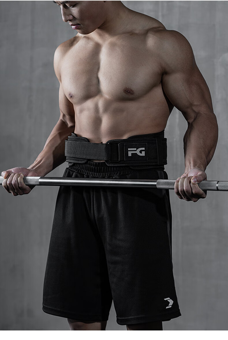 FITTER GEAR Fitness Waist Belt for Men, Deadlift Squat Strength Training Weightlifting Support Belt, Army Green Size S 7