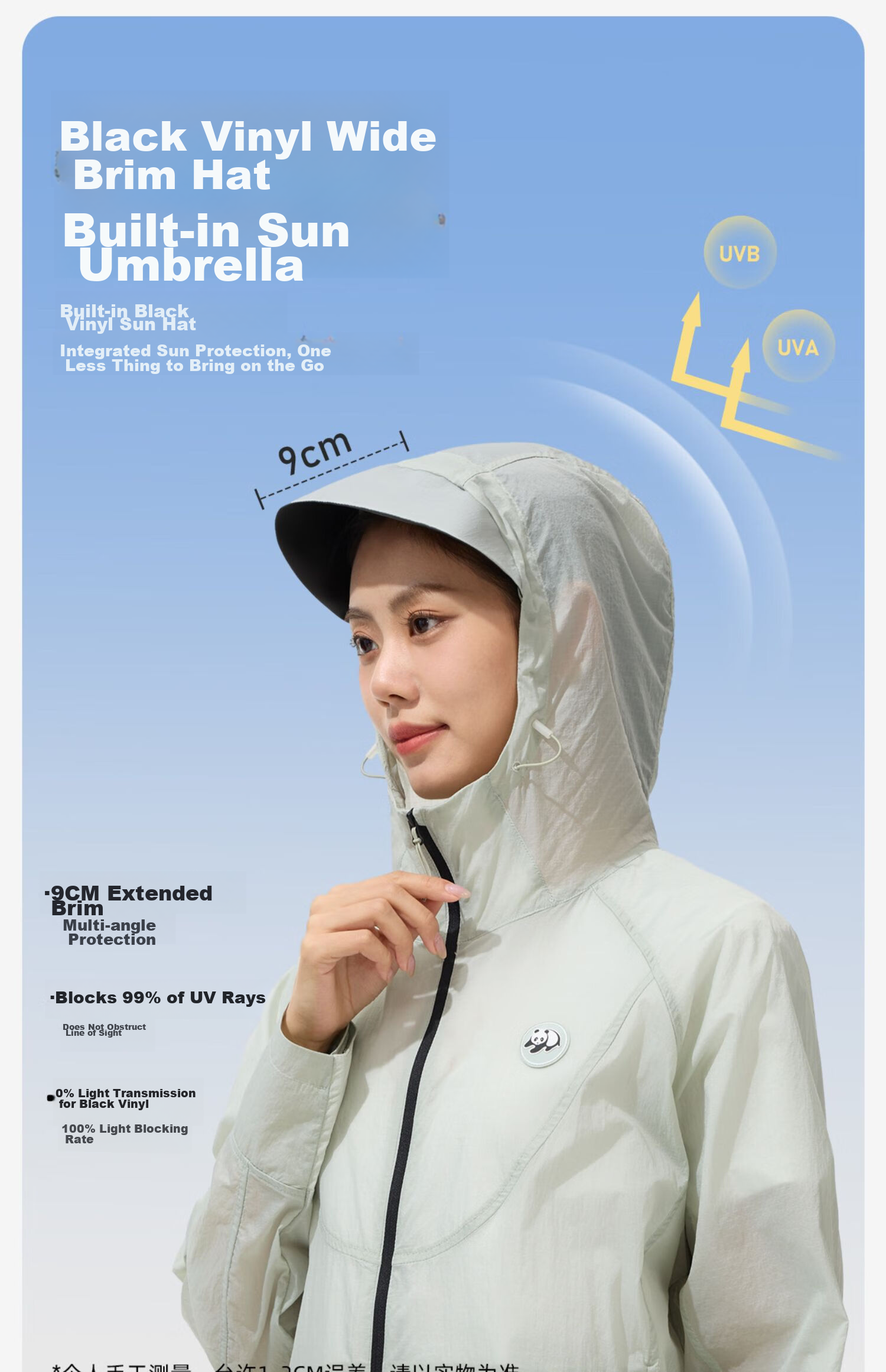 CAMEL Sun Protection Clothing, Cool And Breathable, UPF100+ UV Protection, Sunscreen Garment [Panda Co-Branded Edition] 8022 3XL 6
